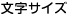 文字サイズ