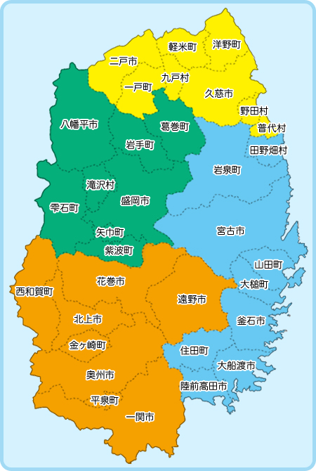 岩手県地図